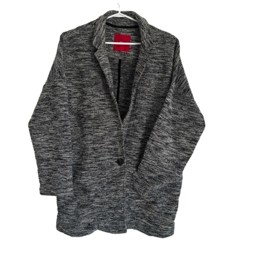 S. Oliver black and white jacket/blazer size US10 made in Turkey drop shoulder